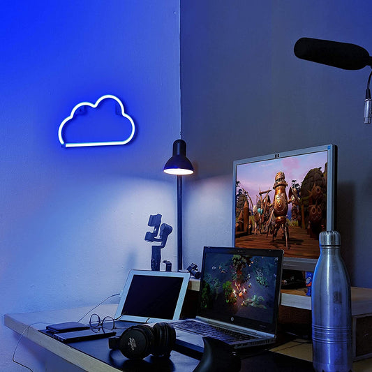 Neon Cloud Desk Light
