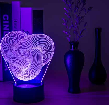 Intertwined Neon LED Desk Decor