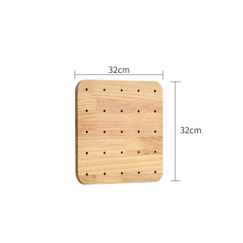 Desertas Wooden Pegboard Organiser