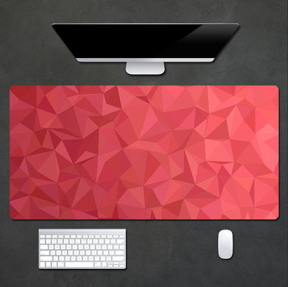 Crumpled Red Edition Desk Mat - Modern Art Collection