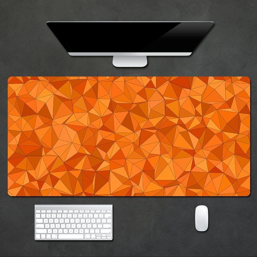 Crumpled Red Edition Desk Mat - Modern Art Collection