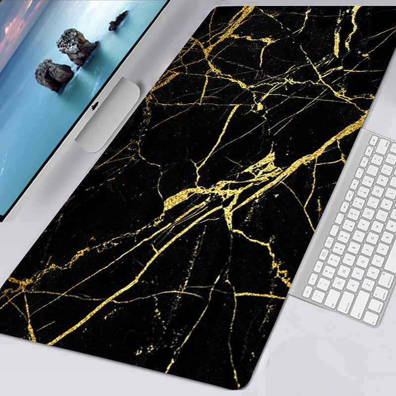 Grey Marbled Desk Mat - 2022 Marbled Collection