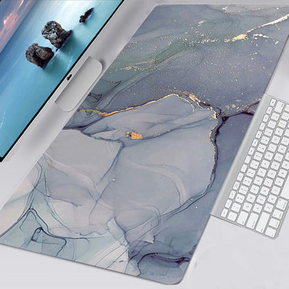 Grey Marbled Desk Mat - 2022 Marbled Collection