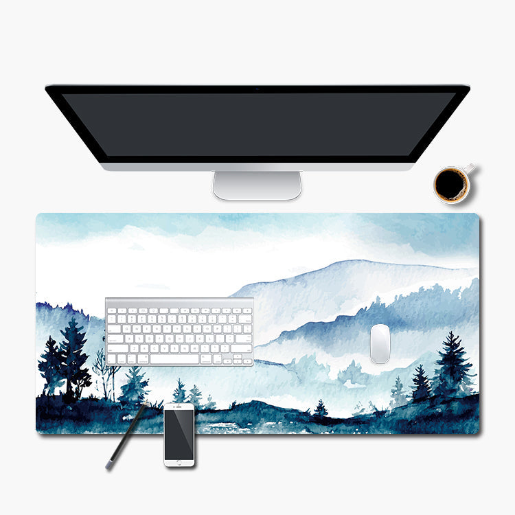 Blue Lagoon Desk Mat - Modern Art Collection