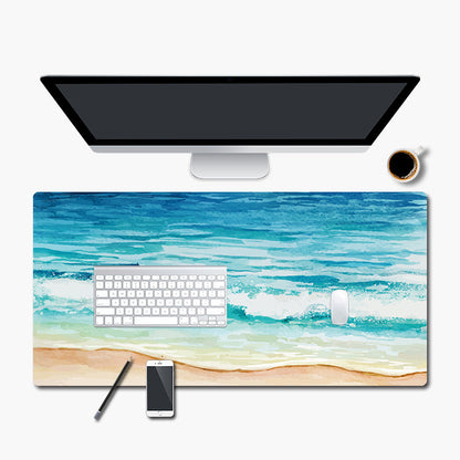 Blue Lagoon Desk Mat - Modern Art Collection