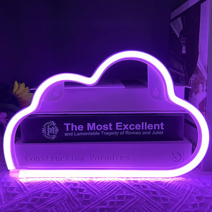 Neon Cloud Desk Light