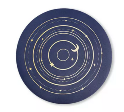 Space Orbit Leather Coasters