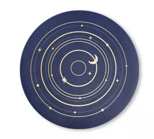 Space Orbit Leather Coasters