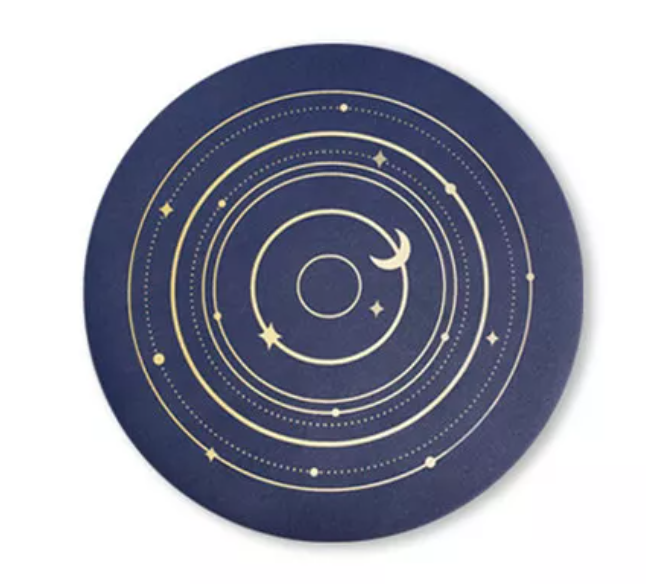 Space Orbit Leather Coasters