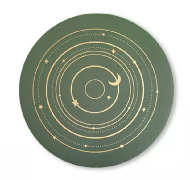 Space Orbit Leather Coasters