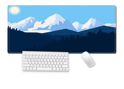 Snowy Mountains Desk Mat - Dawn Collection